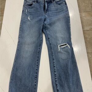 Kut from the Kloth Women's Kelsie Fab Ab Ankle Flare - Distressed blue